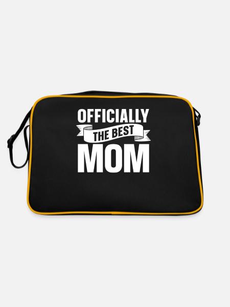 Mama Mutter Meilleure Maman - Sac Retro - noir/or - Dos