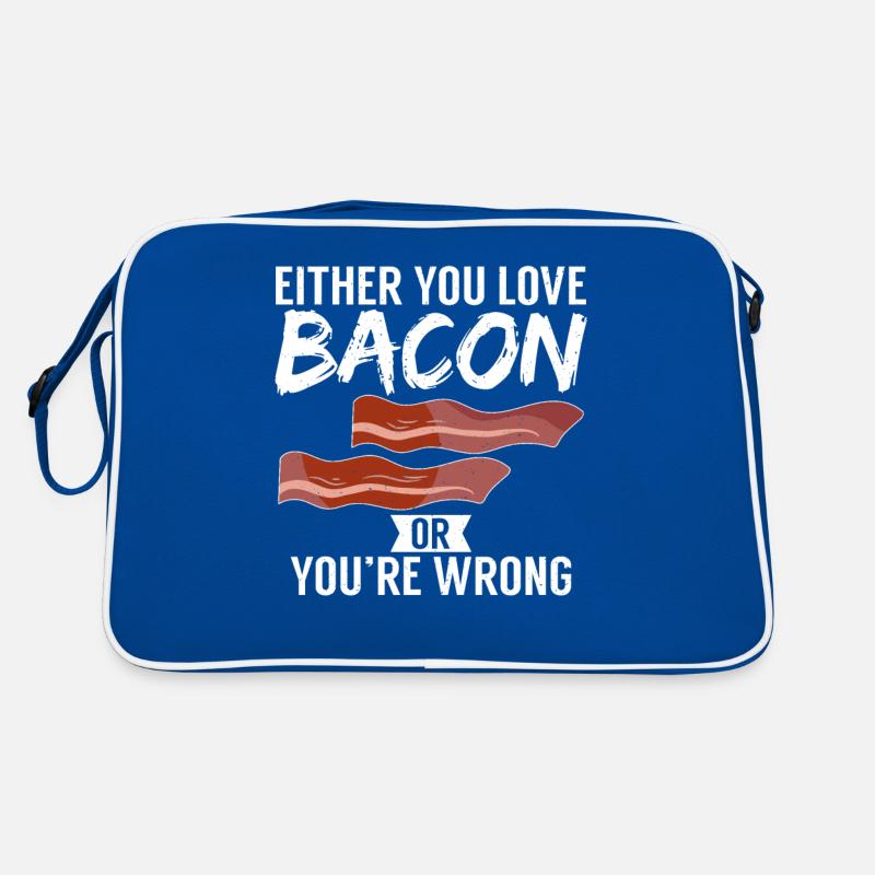 Cadeaux de bacon drôles Sac Retro