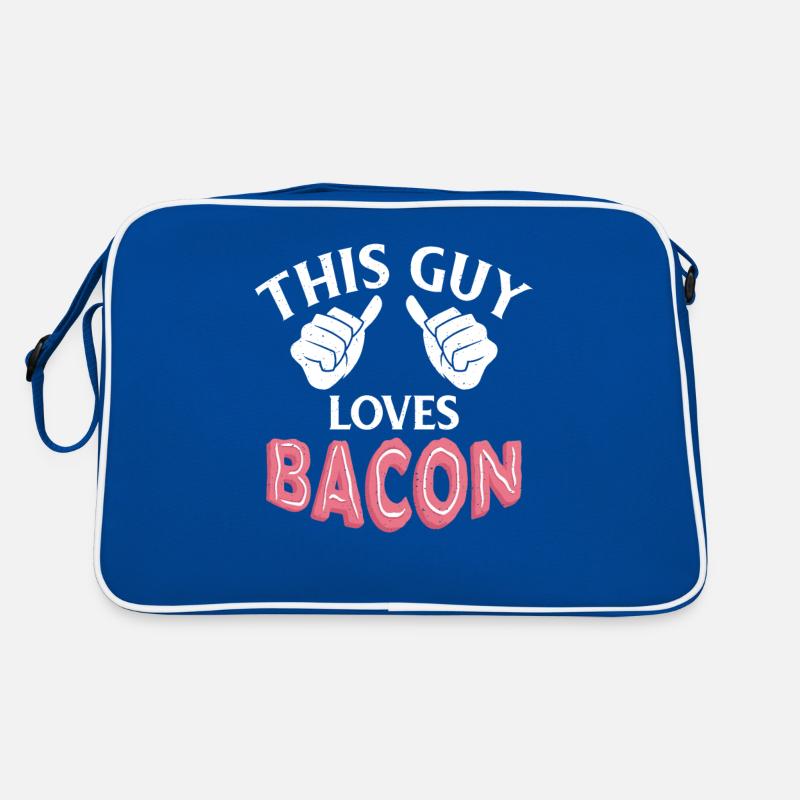 Cadeaux de bacon drôles Sac Retro