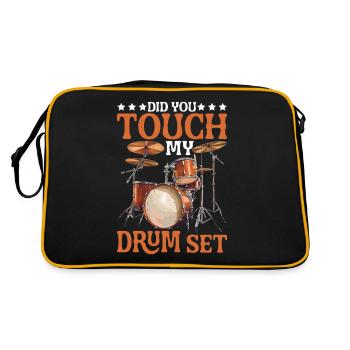Did You Touch My Drum Set 25 - Retro Bag - black/gold - Back