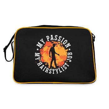 Coiffeur Ma Passion Mon Coiffeur Coiffeur - Sac Retro - noir/or - Dos