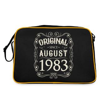 Vintage - Original depuis août 1983 Anniversaire - Sac Retro - noir/or - Dos