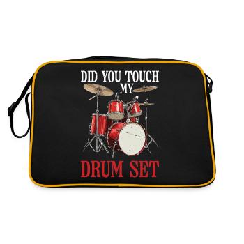 Did You Touch My Drum Set 26 - Retro Bag - black/gold - Back