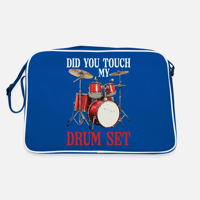 Did You Touch My Drum Set 26 Retro Tasche