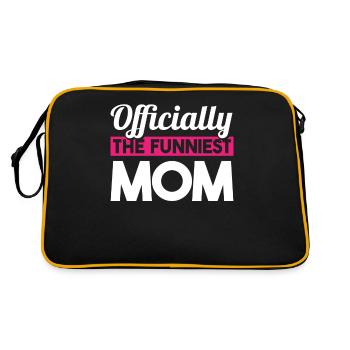 Mama Mutter Maman La plus drôle - Sac Retro - noir/or - Dos