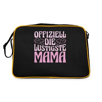 Mama Mutter Maman La plus drôle - Sac Retro - noir/or - Dos