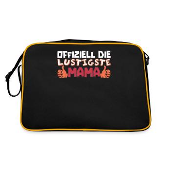 Mama Mutter Maman La plus drôle - Sac Retro - noir/or - Dos