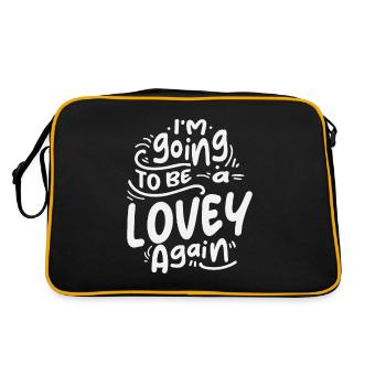 I'm Going To Be a Lovey Again Cool Gifts For Lovey - Retro Bag - black/gold - Back