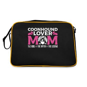 Coonhound Lover Mom The Idol The Treeing Walker - Retro Bag - black/gold - Back