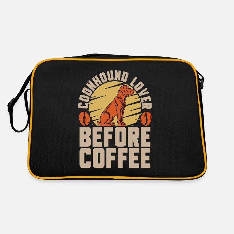 Coonhound Lover Before Treeing Walker Coffee Lover Retro Tasche