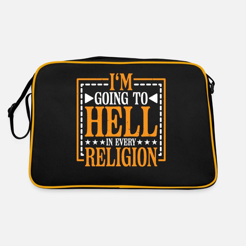 I'm Going To Hell In Every Religion 6 Retro Bag