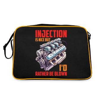 Injection Is Nice But I'd Rather Be Blown 16 - Retro Bag - black/gold - Back