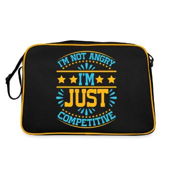 Je ne suis pas en colère, je suis juste compétitif 6 - Sac Retro - noir/or - Dos