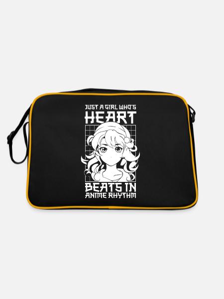 Anime Manga Anime Fille - Sac Retro - noir/or - Dos