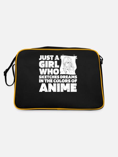 Anime Manga Anime Fille - Sac Retro - noir/or - Dos