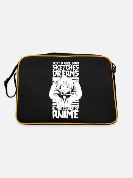 Anime Manga Anime Fille - Sac Retro - noir/or - Dos