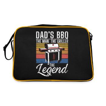 Grillades Barbecue Grillades - Sac Retro - noir/or - Dos