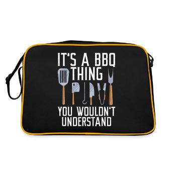 Grillades Barbecue Grillades - Sac Retro - noir/or - Dos