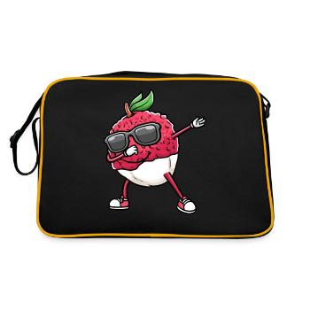 Litchi dansant avec des lunettes de soleil litchi - Sac Retro - noir/or - Dos
