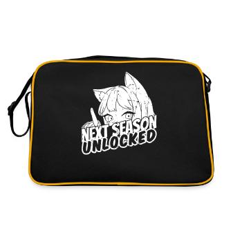 Anime Manga Birthday Anime Girl - Retro Bag - black/gold - Back