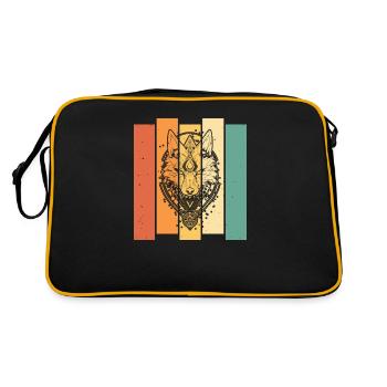 Loup - Sac Retro - noir/or - Dos