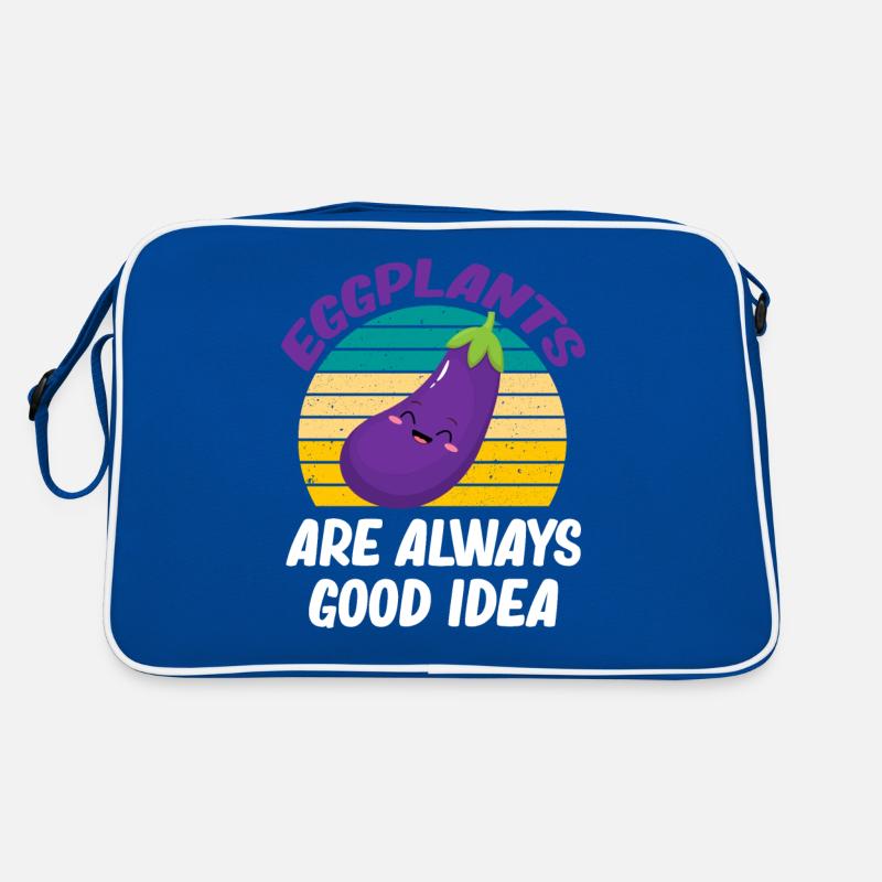 Aub Eggplant is always a good idea Eggplant Retro Bag