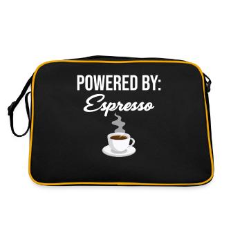 Powered By Espresso Lovers Barista - Retro Bag - black/gold - Back