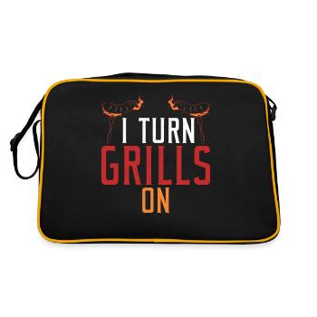 Grillades Barbecue Grillades - Sac Retro - noir/or - Dos