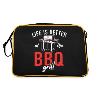 Grillades Barbecue Grillades - Sac Retro - noir/or - Dos