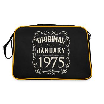 Vintage - Original depuis l'anniversaire de janvier 1975 - Sac Retro - noir/or - Dos
