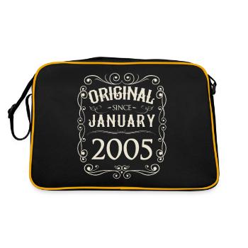Vintage - Original depuis l'anniversaire de janvier 2005 - Sac Retro - noir/or - Dos
