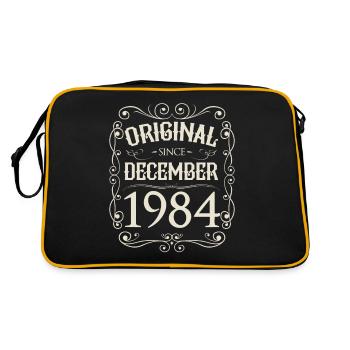 Vintage - Original depuis l'anniversaire de décembre 1984 - Sac Retro - noir/or - Dos