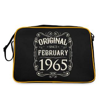Vintage - Original depuis l'anniversaire de février 1965 - Sac Retro - noir/or - Dos