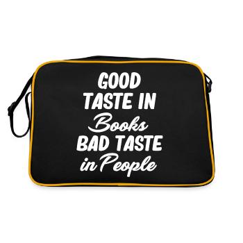 Good Taste In Books Bad Taste - Retro Bag - black/gold - Back