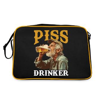 Piss Drinker 43 - Retro Bag - black/gold - Back