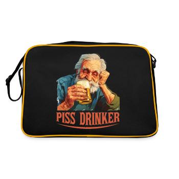 Piss Drinker 44 - Retro Bag - black/gold - Back