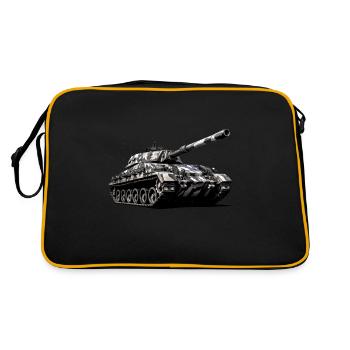 German heavy tank |German armored weapon - Retro Bag - black/gold - Back