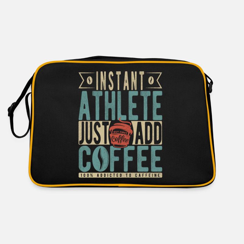 Instant-Athlet einfach Kaffee hinzufügen Retro Tasche