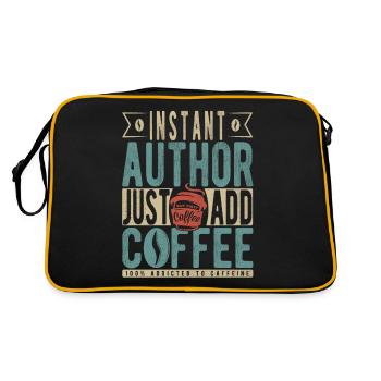 Instant Author Just Add Coffee - Retro Bag - black/gold - Back