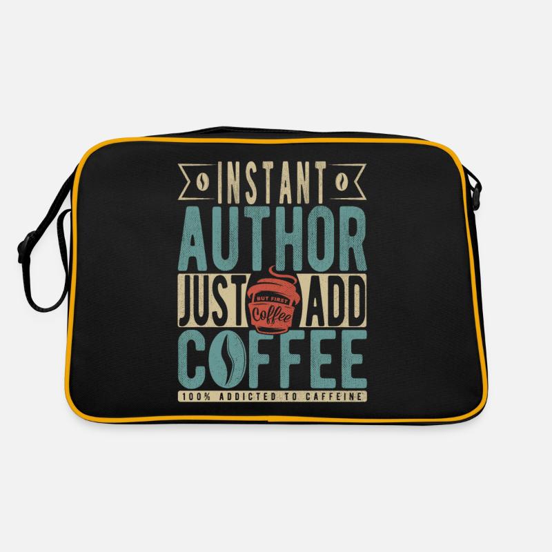 Instant Author Just Add Coffee Retro Bag