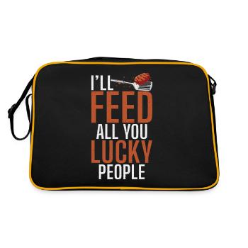 Grillades Barbecue Grillades - Sac Retro - noir/or - Dos