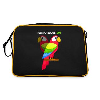 Parrot Mode On For Parrot Lovers - Retro Bag - black/gold - Back
