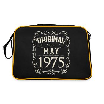 Vintage - Original depuis l'anniversaire de mai 1975 - Sac Retro - noir/or - Dos