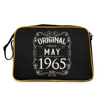 Vintage - Original depuis l'anniversaire de mai 1965 - Sac Retro - noir/or - Dos