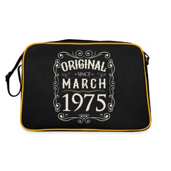 Vintage - Original depuis l'anniversaire de mars 1975 - Sac Retro - noir/or - Dos
