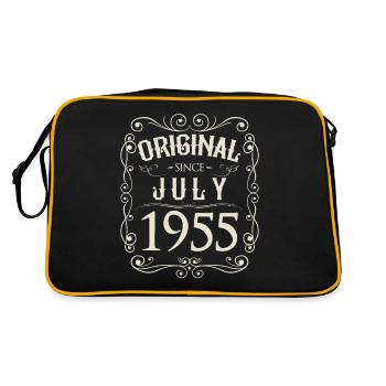 Vintage - Original depuis l'anniversaire de juillet 1955 - Sac Retro - noir/or - Dos