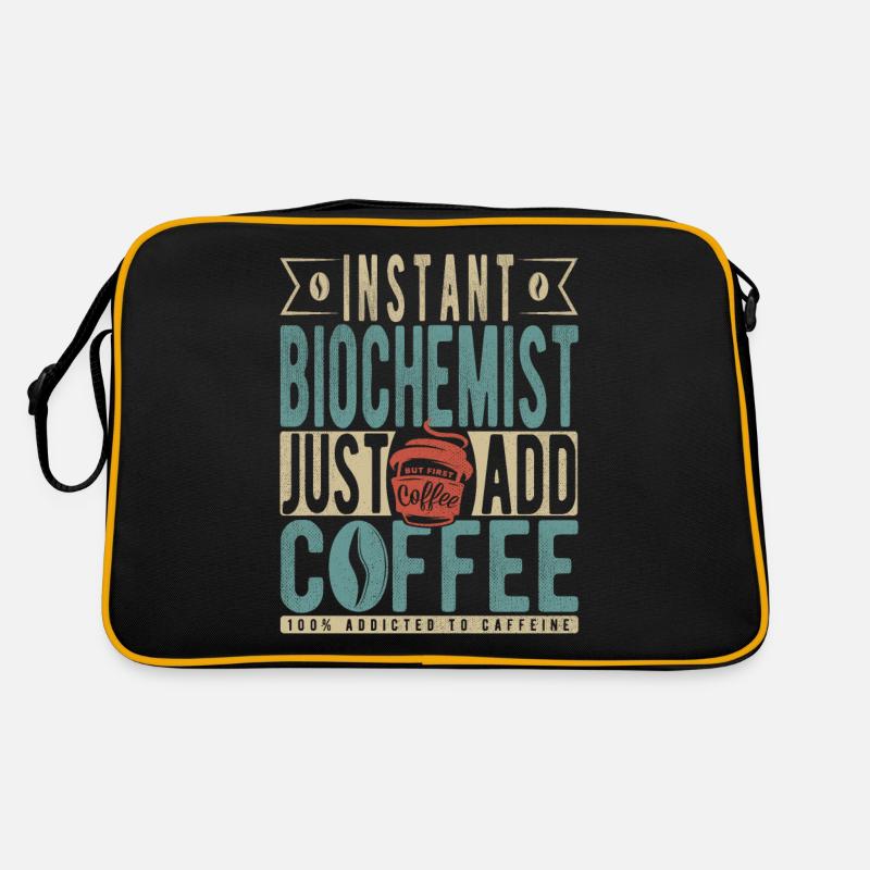 Instant Biochemist Just Add Coffee Retro Bag