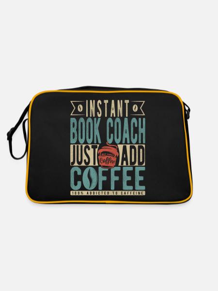 Instant Book Coach Just Add Coffee - Retro Bag - black/gold - Back