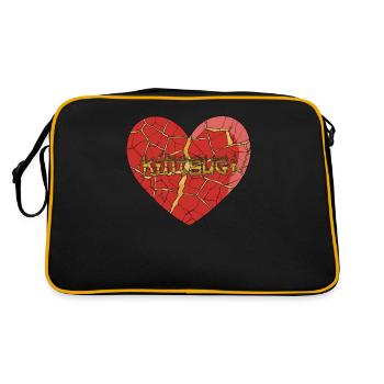 Kintsugi Kintsukuroi Japon imparfait - Sac Retro - noir/or - Dos