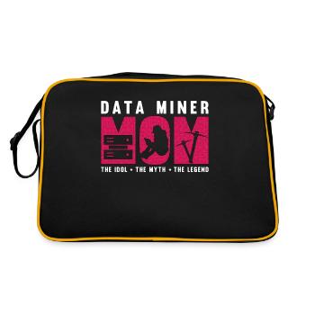Data Miner Maman L’idole Le mythe Data Scientist - Sac Retro - noir/or - Dos